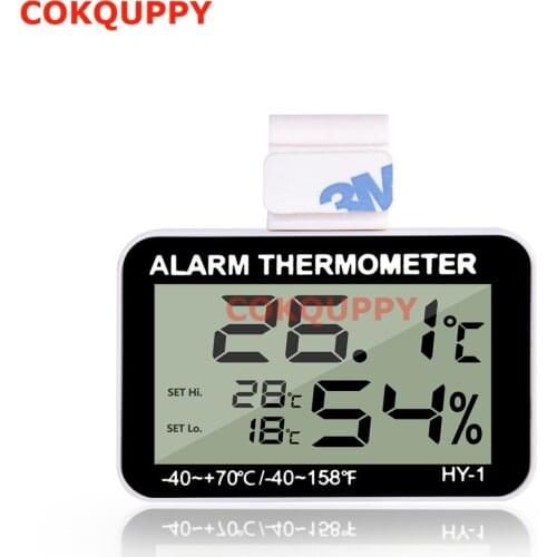 LED Reptolo Reptile Pet Hygrometer Humidity Thermometer Sensor Gauges High Temperature Alarm Greenhouse Baby Room Wine Cellar
