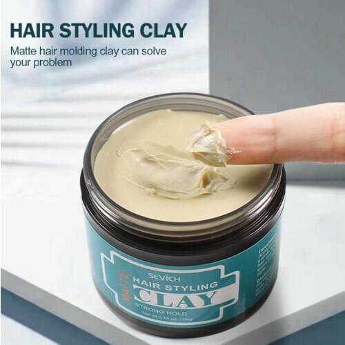 Sevich Hair Clay 80g Hair Styling Matte Lasting Stereotype Matte Clay Strong Hold Easy Wash Convenient Smooth