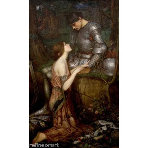 John William Waterhouse Lamia Oil Painting Canvas 24''x36