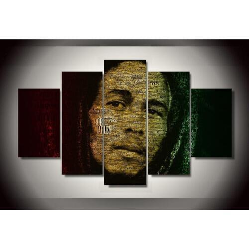 Exquisite paintings pay tribute to Bob Marley wall arts for music fans HD high quality Paint on Canvas Prints art