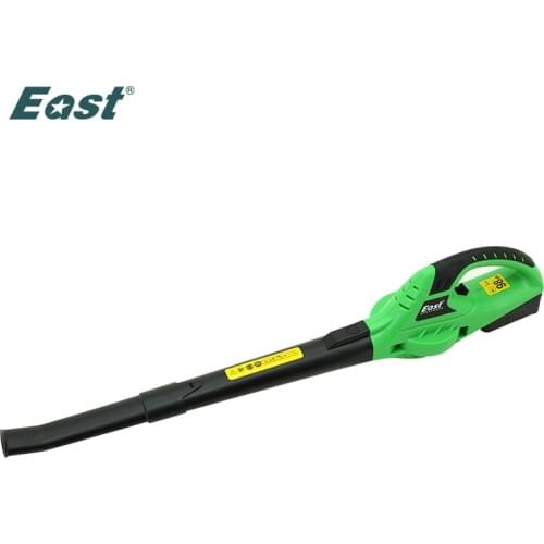 East 18V Li-ion Cordless Blower Leaf Blower 1300mAh Rechargeable Battery Garden Power Tools ET1006 Portable Long Pole Green