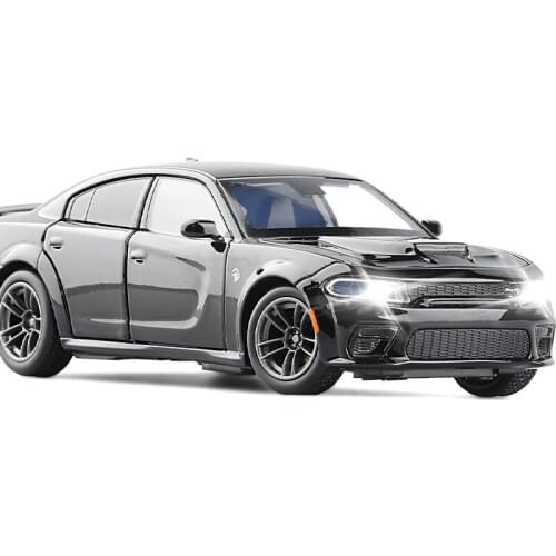 1:32 Alloy 2020 Charger Hellcat car model,childrens collection gift toy,simulation sound and light,free shipping