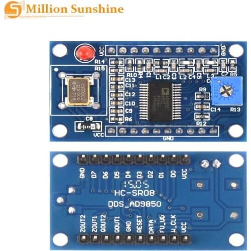1Pcs AD9850 DDS Signal Generator Module 0-40MHz 2 Sine Wave and 2 Square Low-pass Filter Crystal Oscillator Test Equipment Board