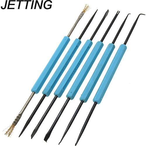 JETTING 6Pcs/Set Double-sided Soldering Aid Repair Tools Set For PCB Repairing Rework 6-Pieces