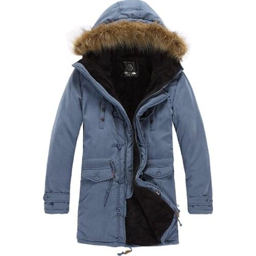 New Dropshipping hot sale jackets winter casual thicken warm hooded men brand coat windbreak wool neck fashion clothes