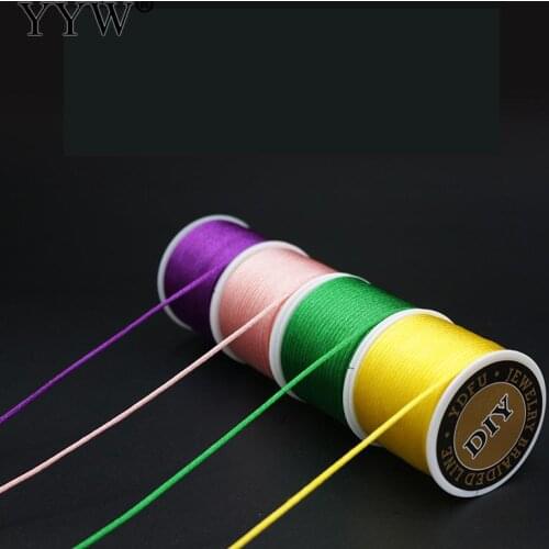 New 2mm 11-13m Chinese Knot Cord 39 Colors Rattail Satin Braided String Jewelry Findings Beading Rope for DIY Fashion Crafts
