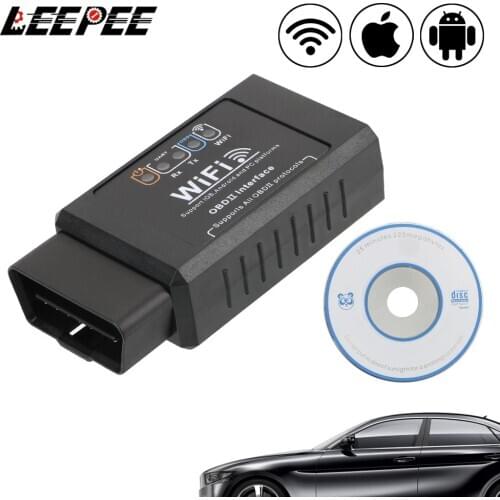 OBD2 ELM327 WIFI Car Detector for iOS & Android Check Engine Light Diagnostic Tool OBDII Scan Tool Automotive Diagnostic Scanner