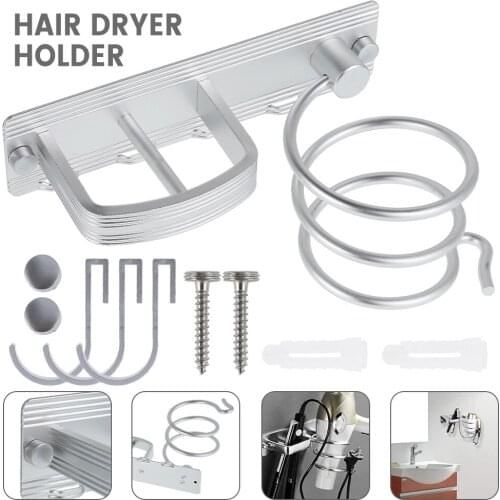Hair Straightener Holder Storage Rack Bathroom Shelf Storage Accessories Hair Dryer Holder Rack Organizer Wall Mounted