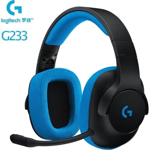 Logitech G233 3.5mm Wired Headset Over-Ear Gamer Gaming Headphones With Microphone For PS4/Xbox One S/Nintendo Switch/PC