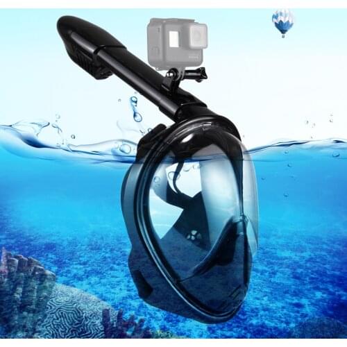 PULUZ 260mm 240mm 220mm for GoPro HERO9 Black Fold Tube Water Sports Diving Equipment Full Dry Snorkel Mask for GoPro / Xiaoyi