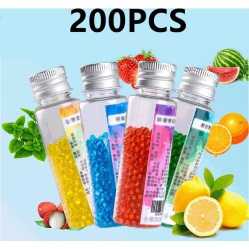 200pcs Cigarette Pops Beads Fruit Menthol Capsule Mint Beads Flavor Explosion Blast Ball Holder Filter Smoking Accessories