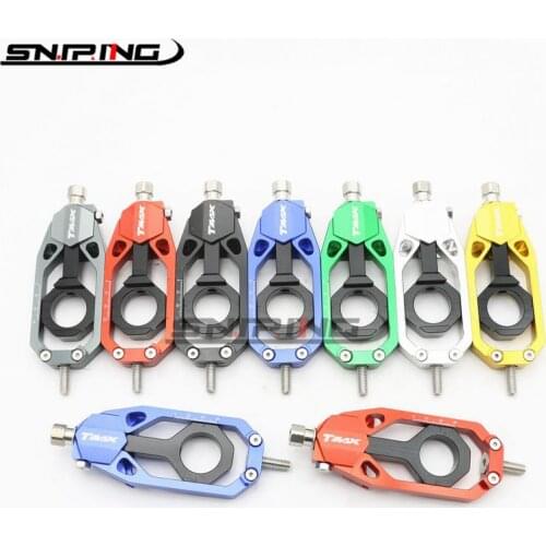 Motorcycle T-max rear flat fork chain adjuster tensioner For Yamaha TMAX530 T-MAX 530 belt rear axle adjuster