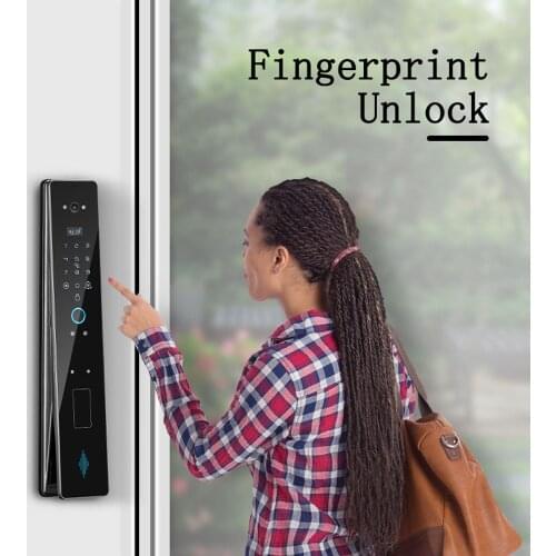Eseye Tuya Security Door Lock Biometric Fingerprint Lock Password Key IC Card APP WIFI Unlock Smart Door Lock Electronic Lock