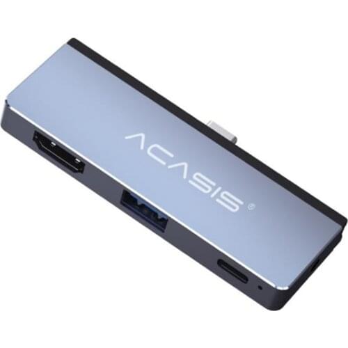 ACASIS 4 in 1 USB C HUB Type C to USB3.0 PD Charging Audio 4K HDMI-Compatible for iPad Pro 2018/2019 for Pro