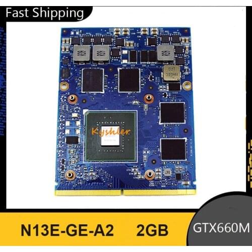 Original GTX 660M GTX660M 2GB Graphic Card For DELL M17X R4 N13E-GE-A2 Laptop Display Video GPU Card Replacement Fully Tested