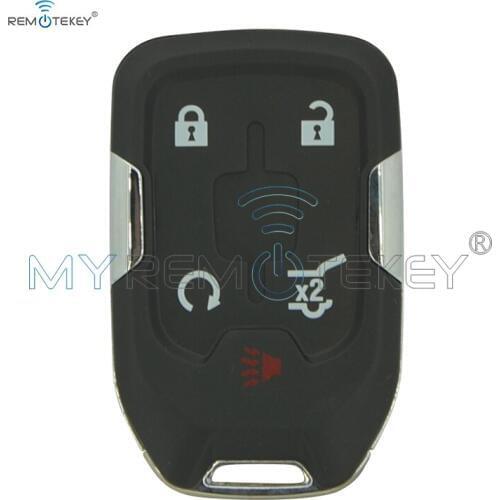 Remtekey Replacement smart car key shell case for 2015 Chevrolet Suburban Tahoe HYQ1EA 4+1 button