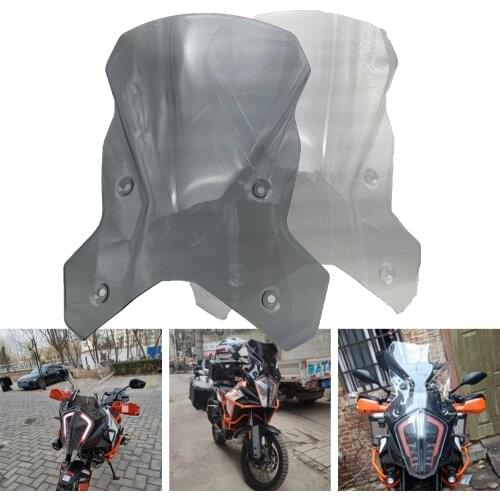 REALZION Motorcycle Accessories Windscreen Windshield Wind Shield Screen For KTM 1290 Super ADV Adventure R S 2017-2019 2018