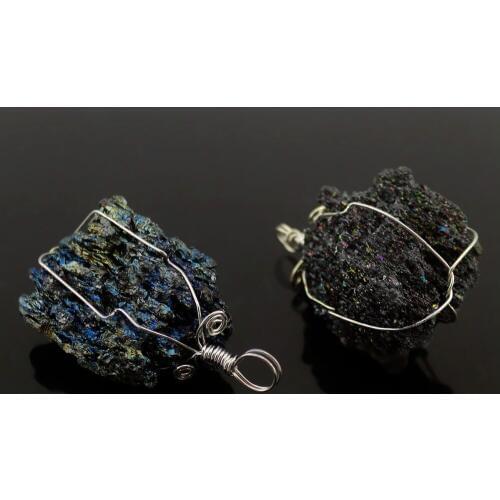 Druzy Fashion Jewelry irregular arbonite crystals Pendants for Women gold-Color Vintage black choker Free Shipping