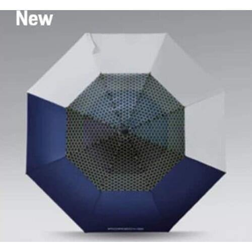 For Porsche Golf Double Color-blocking Umbrella Double Long Handle 4S Shop Boutique Umbrella with night reflective logo