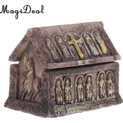 MagiDeal 1Pc Sand Table Scene Casket Model Layout Landscape Scenery for Diorama Accessory Pub Home Office Halloween Party Decor