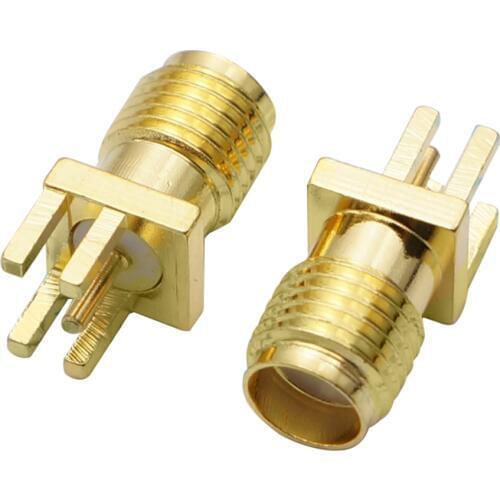10pcs/lot SMA-KE 1.6MM SMA Female Connector PCB Mount Plug Straight Receptacle Solder Adapter