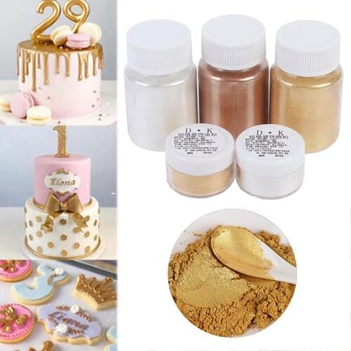 5/15g Edible Cake Gold Powder Mousse Cake Decor Flash Baking Color Dust