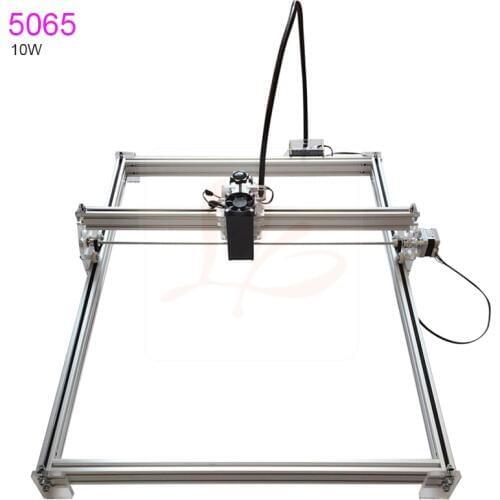 50*65cm Mini 10W Blue CNC Laser Engraving Marking Machine 2Axis DIY Engraver Desktop Laser Wood Router Cutter Printer Engraver