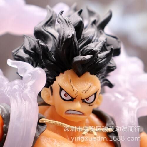 Anime One Piece Luffy Snake Man PVC Action Figure Monkey D Luffy Gear 4 Snake-Man Model Collectible Figurine Toy Doll 14cm