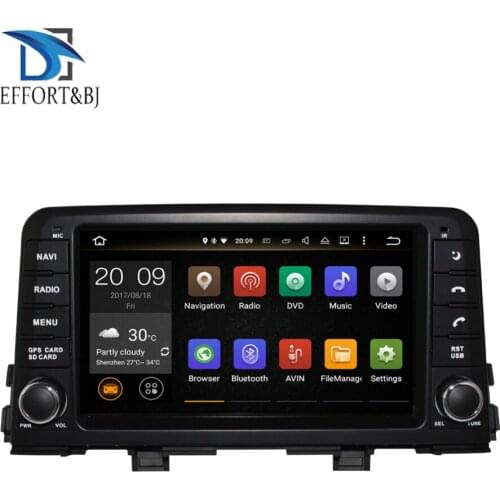 Android 9.0 GPS octa Core 4GB RAM with IPS screen multimedia player for KIA PICANTO 2017-2020 Car GPS Navigation radio Recorder