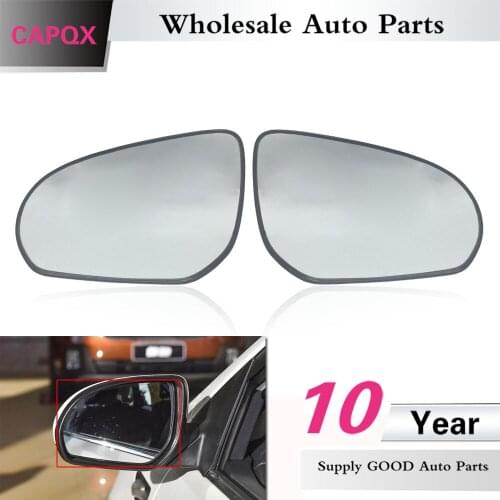 CAPQX Without heated Outside Rearview Mirror Glass For KIA K2 2011 2012 2015 Outer Rear view mirror Lens without heating