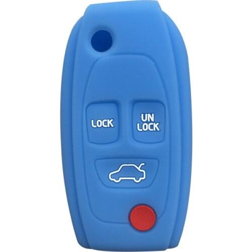 Soft Silica GelCar Key Cover Case For Volvo Xc60 S80 V40 V60 S60 Flip Key FOB Cover Remote Control Case For Keychain Alarm