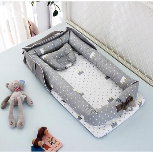 New Cribs For The Baby Portable Baby Nest Bed for Boys Girls Travel Bed Infant Cotton Cradle Crib Baby Bassinet Newborn Bed