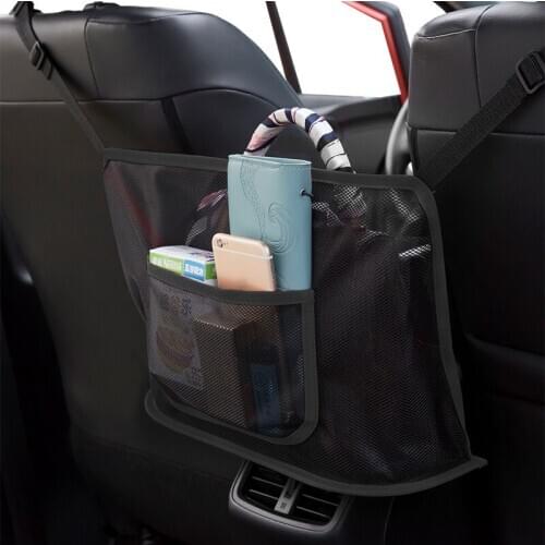 Car Seat Back Bag Storage Mesh Net Bag Luggage Holder Car Storage Net Pocket Handbag Organizer Auto Interior Accessories