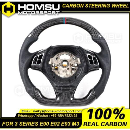 Custom alcantar racing wheel For bmw 3 Series 2009-2012 320 325 330 335carbon fiber steering wheel convertible