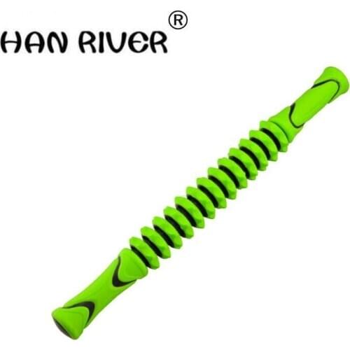 HANRIVER 2020 Deep muscle massage stick yoga teaching fascia muscle relaxation massage shaft roller gear massage