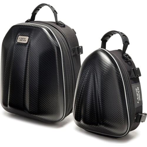 Carbon Fiber Motorcycle Bag Waterproof Motorcycle Tail Bag Tailbag Rear Pack Backseat Pack Backpack Crossbody Bag Kit Helmet Bag