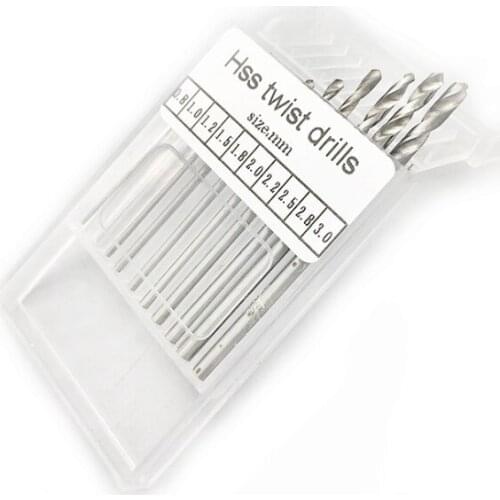 10Pcs HSS High Speed White Steel Twist Drill Bit Set For Dremel Rotary Tool New