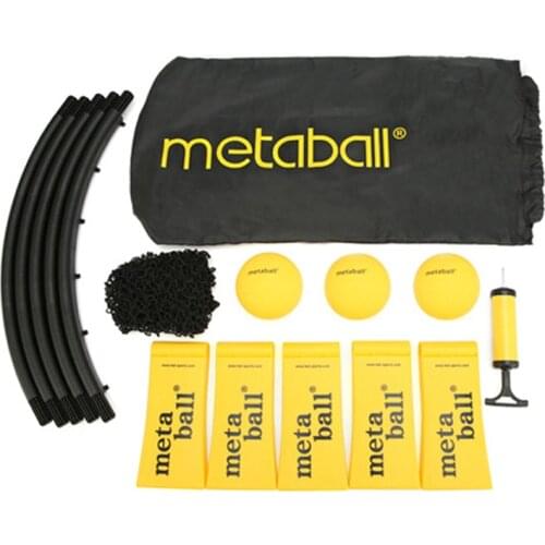 Metaball Mini Beach Volleyball Balls Game Set Outdoor Team Sports Lawn Fitness Equipment With 3 Balls Volleyball Net
