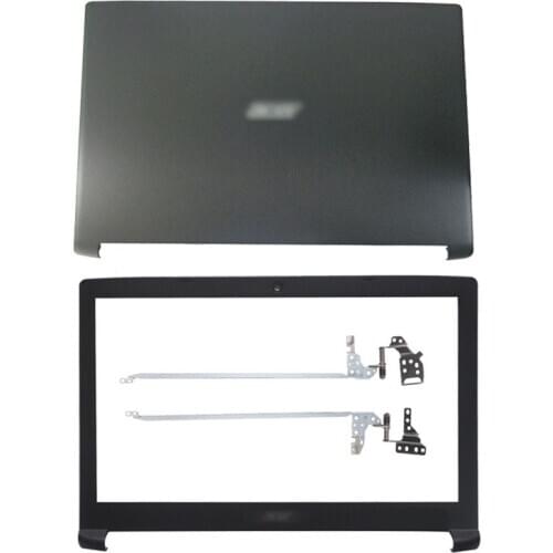 NEW For Acer Aspire 5 A515-51 A515-51G Laptop LCD Back Cover/LCD front bezel/Hinges L&R Black Top Cover Case