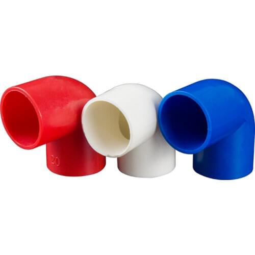 10pcs PVC 16 20 25 32 40mm 90 Degree Elbow Connector Garden Irrigation Water Pipe Connector Aquarium Adapter Pipe Adapter