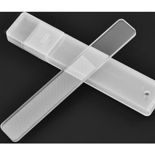Transparent Nano Glass Nail File Professional Sanding Polishing Glass Cleanable Shiny Grinding Buffer Nail Art Manicure Tool