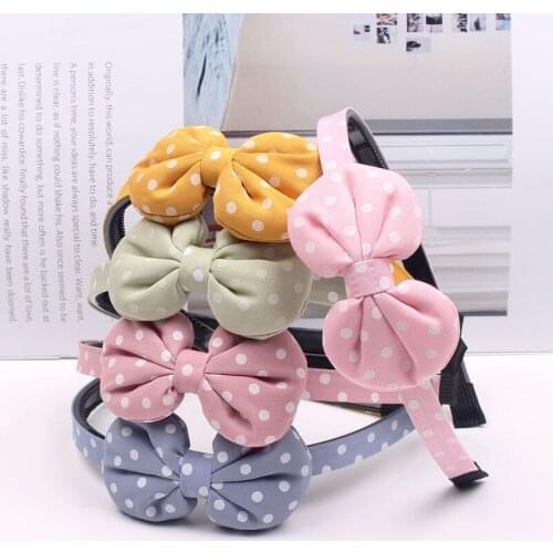 20pcs/lot Popular Slim Print Cloth Headband for Princess Girls Hair Accessories Lovely Top Bowknot Hairband for Kids Headwears