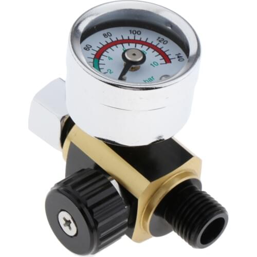 0-140PSI 10Bar Air Paint Regulator Air Pressure Regulator Adjustable Spray Paint Air Pressure Regulator Auto Paint
