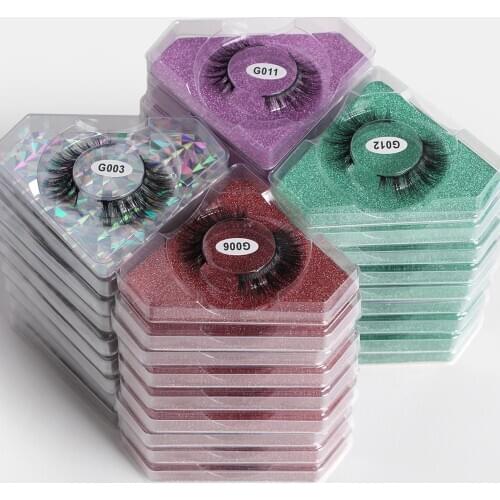 Wholesale Eyelashes 10/20/30/50/100 PCS 3d Mink Lashes Natural Soft False Eyelashes Eye Lashes Makeup Faux Cils In Bulk make up