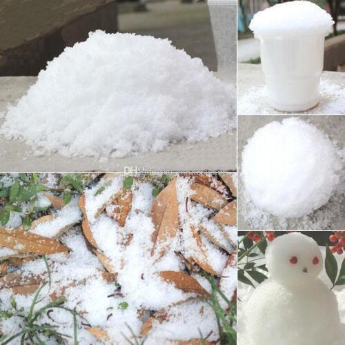 Christmas Decoration Instant Snow Magic Prop DIY Instant Artificial Snow Powder Simulation Fake Snow For Night Party