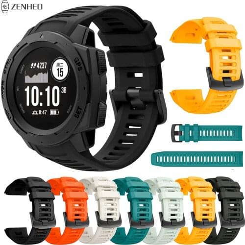22mm Silicone Watchband For Garmin Instinct Smart Watch Band Replacement Bracelet Strap For Garmin Instinct