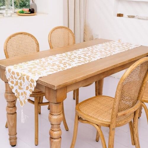 35x180CM Modern Luxury Table Cloth Wedding Party Christmas Day Home Table Runner Hotel Restaurant Table Decoration Supplies