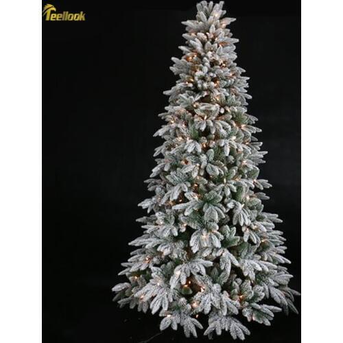 Teellook 1.2m-3.0m luminous flocking Christmas tree Christmas Mall hotel festival decoration