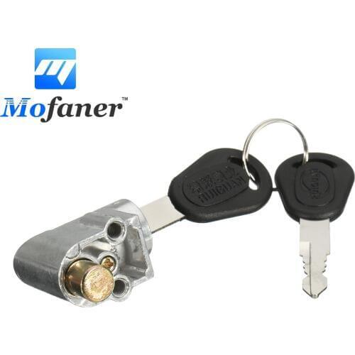 Mofaner Ignition Switch Battery Safety Pack Box Lock + 2 key For Motorcycle Electric Bike Scooter E-bike