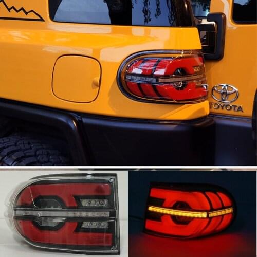 For TOYOTA FJ Cruiser Taillight Back Rear Lamp Assembly Suit 2007-2015 Year Park Running Sequential Turning Signal Light